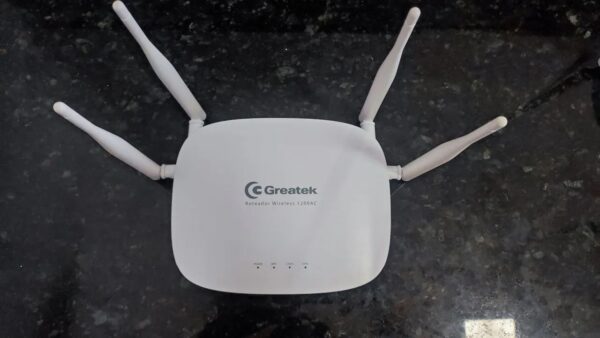 Roteador e Repetidor Wireless Greatek 1200Mbps GWR-1200AC - Branco (Usado) - Image 4